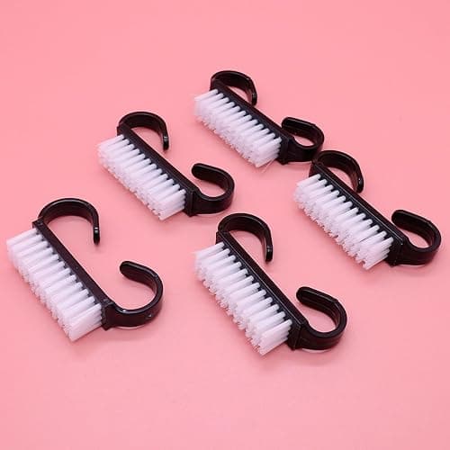 20 Pcs Nail Brushes for Cleaning Nails, Plastic Nail Brush, Handle Grip Nail Brush, Small Nail Brush for Cleaning Fingernails, Nail Dust Cleaner Tools, for Toes and Nails Cleaning(Black) thumbnail 3