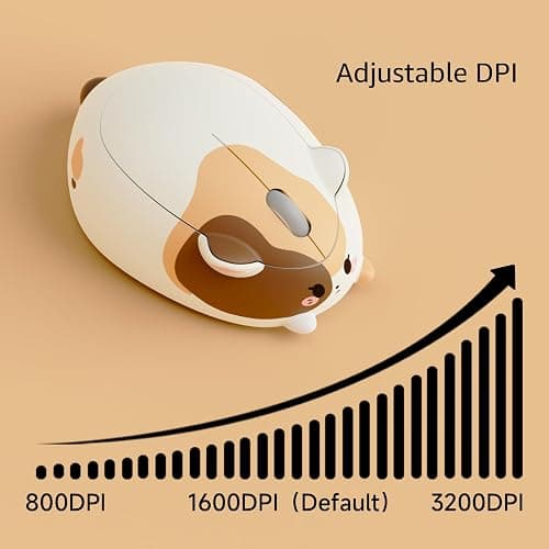 Akko Cat Theme Wireless Gaming Mouse Calico Cat, Tri-Mode Mouse BT3.0/BT5.0/2.4G, Cute Optical Cordless Cartoon Mice for Computer/Laptop/Desktop/PC, Compatible with Mac/Win thumbnail 7