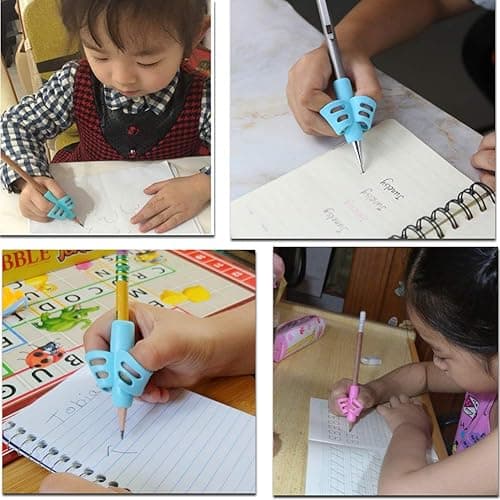 JuneLsy Pencils Grips Pencils Grips for Kids Handwriting Posture Correction Training Writing AIDS for 2-4 Year Kids toddler Preschoolers Students Children Special Needs (6PCS) thumbnail 4