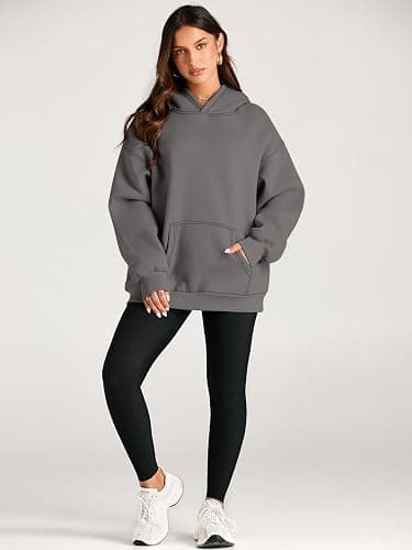 Trendy Queen Womens Oversized Hoodies Fleece Sweatshirts Fall Fashion 2025 Pullover Sweaters Winter Clothes thumbnail 5
