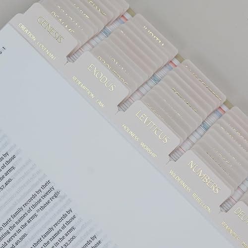 UPAFEXXI-Laminated Bible Tabs with Book Summaries(Gold Foil Embossed Lettering), Bible Tabs for Women and Men, Reposition Large Print Stickers, Easy to Read, 80Chapters Labels for Easy Navigation thumbnail 7