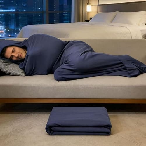 Wearable Sleep Pod Hug Blanket for Adults,Portable Sleeping Bag, for Adults Perfect for Stress Relief and Better Sleep, Soft and Breathable Fabric, Machine Washable thumbnail 7