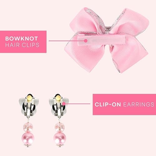 mibasies Toddler Purse Gifts for Girls: 3 Year Old Girl Gifts - Mini Mouse Toys for 2 Year Old Girl Purse Pink Set thumbnail 7