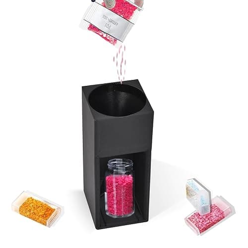 Diamond Painting Organizer - Portable Drill Funnel for Round Containers - Black thumbnail 2