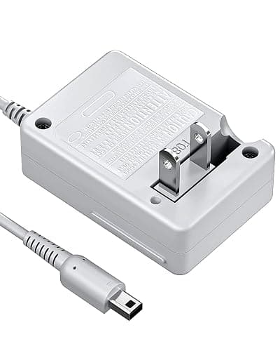 3DS Charger, VOYEE 3DS Charger Compatible with Nintendo 3DS/ DSi/DSi XL/ 2DS/ 2DS XL/New 3DS 100-240V Wall Plug Adapter - Image 1