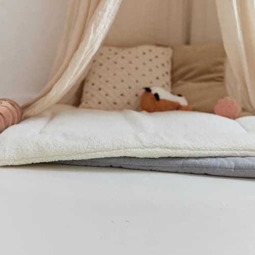 Jollein Baldachin Vintage Nougat - Höhe 245 cm - Betthimmel Babybett Kinderzimmer - Beige thumbnail 6