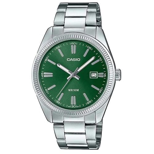 Casio Men Analogue Quartz Watch with Stainless Steel Strap MTP-1302PD-3AVEF - Image 1