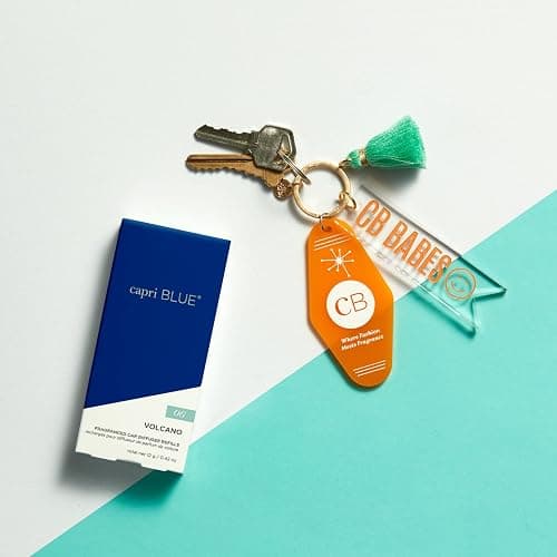 Capri Blue Car Diffuser Refills - Volcano Car Air Freshener Refills With Notes of Sugared Citrus & Tropical Fruits - For Use in Vent Clip - Includes 4 Fragrance Reeds - Travel Essential thumbnail 2