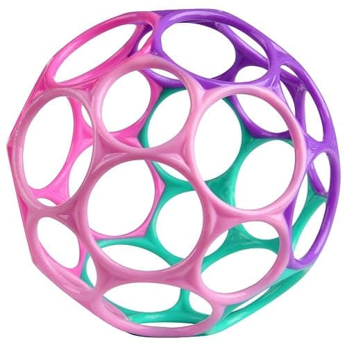 Bright Starts Oball Rattle Easy-Grasp Toy - Pink, Ages Newborn - 1 Count (Pack of 1) thumbnail 5