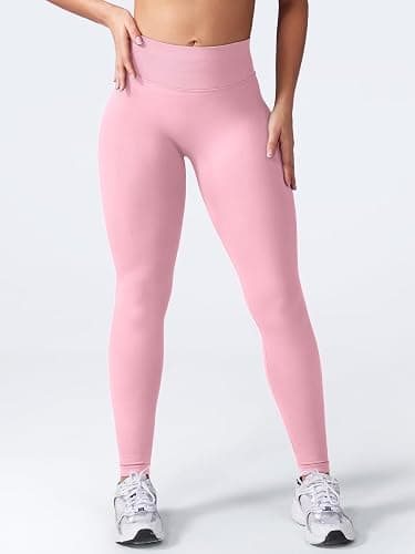 VOYJOY Women Seamless Impact Leggings Scrunch Workout Leggings Medium Waist Tummy Control Butt Lifting Gym Yoga Pants thumbnail 4