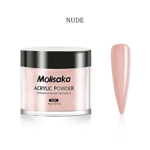 Molisaka Nude Acrylic Powder - Professional Nail Powder, Lasting Powder for French Nail Art, Salon Supplies Set (1.58oz) thumbnail 3