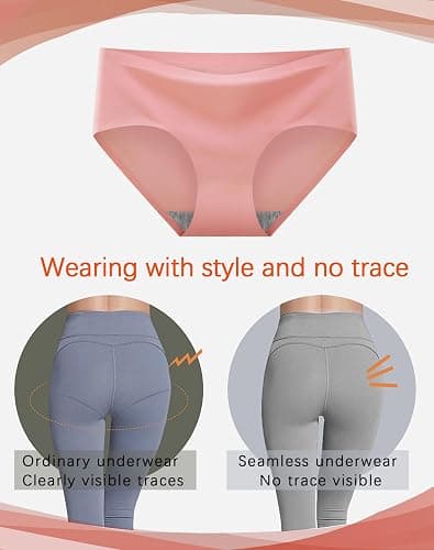 Finihen Teen Girls Underwear Seamless Big Girls Panties No Show Multipack. thumbnail 5