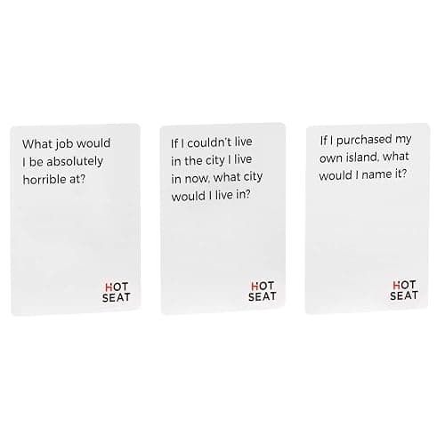 HOT SEAT Party Game + Expansion Set - The Family Card Game That's All About You - for Kids, Teens, Adults - Perfect Christmas White Elephant Gifts, Stocking Stuffers + Board Games Night thumbnail 5
