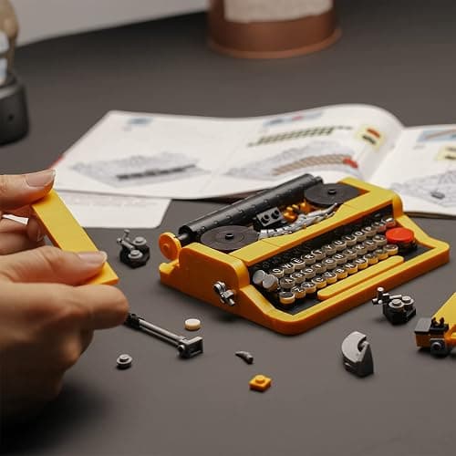 ENJBRICK Typewriter Building Set Compatible with Lego for Adults,Ideas Cute Building Toys for Girls 8-14 Years,Christmas Toys for Kids thumbnail 6