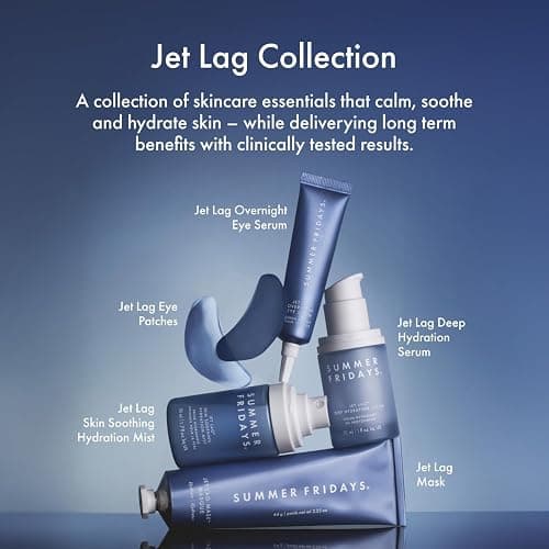Summer Fridays Mini Jet Lag Mask - Hydrating Overnight Face Mask, Moisturizer + Eye Cream - Enriched with Hyaluronic Acid, Niacinamide, + Antioxidants - Multitasking Travel Size Skin Care (1 Oz) thumbnail 8