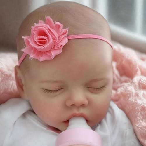 JIZHI Lifelike Reborn Baby Dolls Girl, 17 Inch Real Baby Doll Soft Body Realistic Newborn Vinyl Silicone Baby Doll Full Body Poseable Real Life Baby Dolls with Feeding Kit Gift Box for Kids Age 3+ thumbnail 8