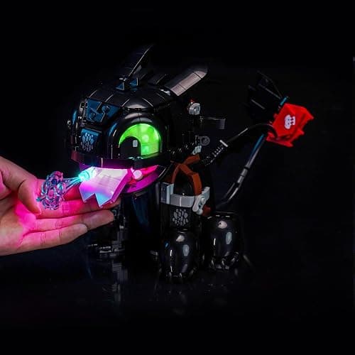 LocoLee Touch Version LED Light Kit Compatible with Lego 10375 How to Train Your Dragon: Toothless (NO Model, Only Light kit), Light Compatible with Lego 10375 -NO LEGO's with Light Kit thumbnail 8