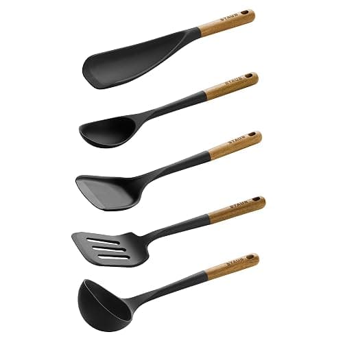 STAUB Silicone with Wood Handle 5-pc Cooking Utensil Set thumbnail 4