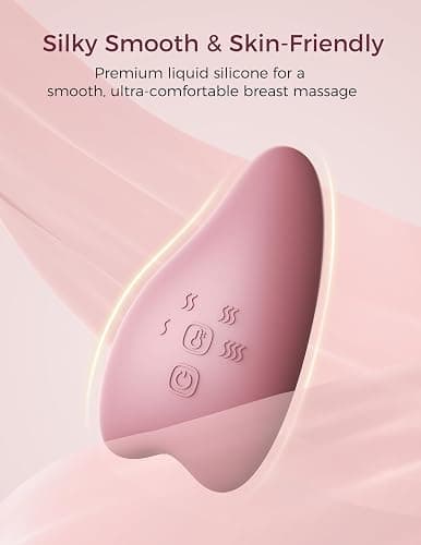 Momcozy Warming Lactation Massager Pro, 8 Vibration Modes & 4 Heating Levels, Longer-Lasting & 100s Rapid Warming Breast Massager, Quick Charging, Improves Milk Flow & Relieves Breast Engorgement thumbnail 9