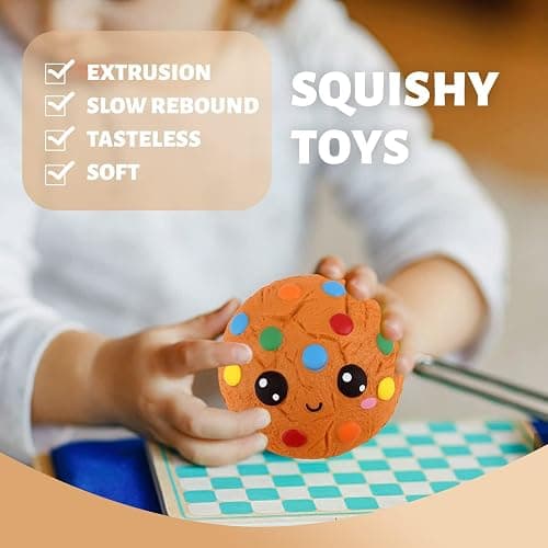 Anboor Kawaii Squishies Slow Rising Scented Food Foam Squishies for Kids Adults Stress Relief Fidget Toys thumbnail 4