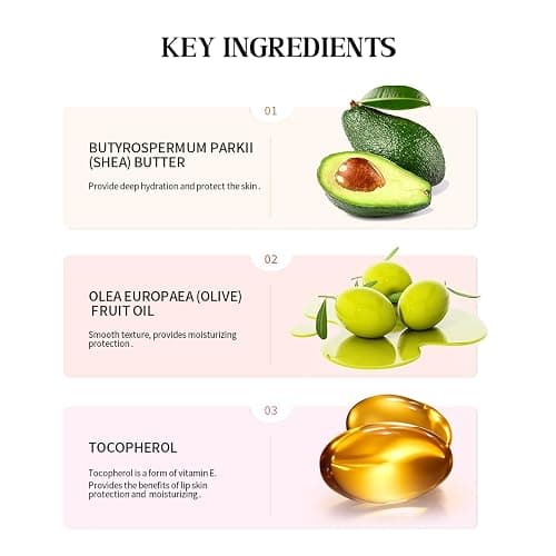 4 PCS Summer Special Lip Butter Balm, Hydrating, Nourishing Lip Care with Shea Butter & Olive Oil, Sheer Tinted Shine, Instant Moisture & Soothing Dry Lips (Vanilla/Mint/Coffee/Cake) thumbnail 6