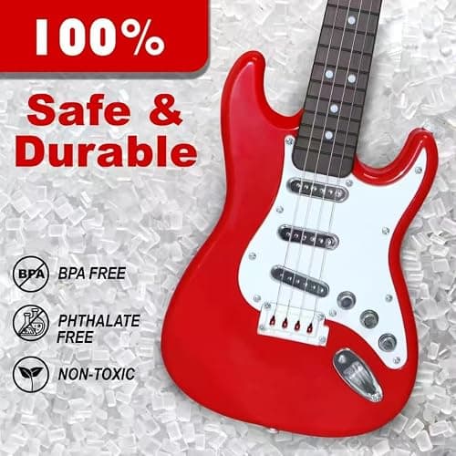 16inch Mini Guitar Toy for Kids and Beginners, Electric Guitar with Strap for Toddlers and Boys and Girls Instrument Toys thumbnail 4