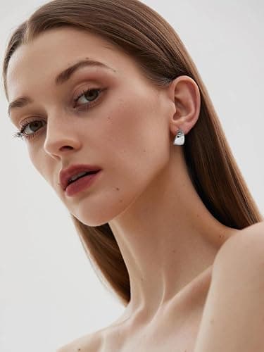 FOURPG 10 Pairs Hypoallergenic Chunky Gold Dangle Earrings for Women Trendy Thick Gold Plated Hoop Earrings Set Lightweight Jewelry thumbnail 8