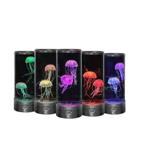 Lightahead LED Jellyfish Lamp Round, Color Changing Light Effects with 18 LEDs. The Ultimate Sensory Synthetic Jelly Fish Aquarium Mood Lamp. thumbnail 2