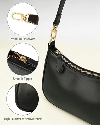 VODIU Clutch Tote Handbags with 2 Removable Straps and Zipper Closure Crossbody Bags Shoulder Purse Handbag for Women thumbnail 6