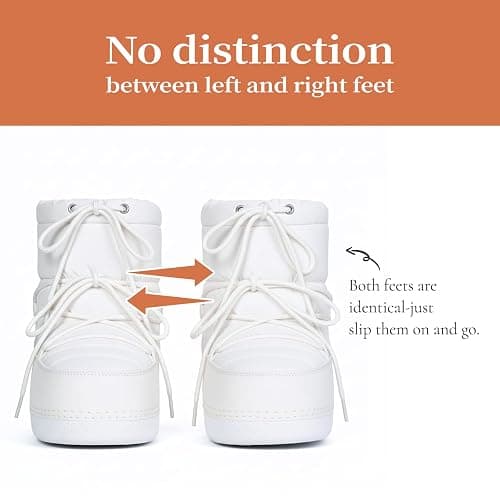 QLR Womens Winter Snow Boots Anti-Slip Ankle Booties with Warm Lining Lace-up Outdoor Shoes thumbnail 6