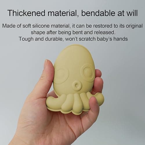 JasCherry Beach Toys for Kids, 10Pcs Silicone Beach Toy Set, Collapsible Beach Bucket, Spade, CrabTurtle Starfish Sand Molds for Beach Party Camping Fun Summer Activities Christmas (A) thumbnail 4
