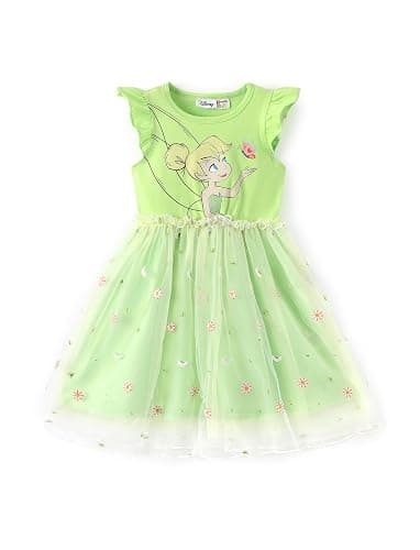 Disney Princess Frozen Elsa Minnie Stitch Toddler Girl Tulle Tutu Dress Ruffle Sleeve Mesh Summer Birthday Party Clothes 2-9Y - Image 1
