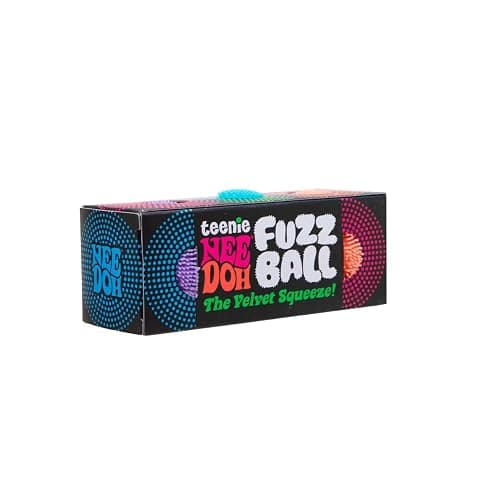 Schylling Teenie NeeDoh Fuzz Ball - 3 Teenie Squeeze Toys with a Velvet Texture and Soft Cloud Squish - 1" Balls - Color May Vary thumbnail 2
