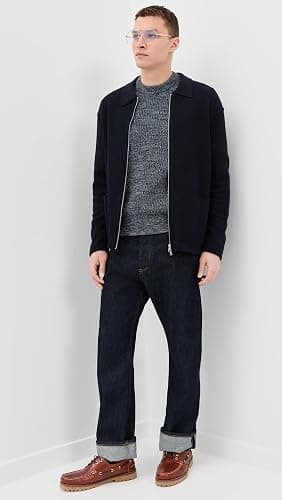 Madewell Men's Marled Cotton Shaker Stitch Crewneck Sweater thumbnail 3