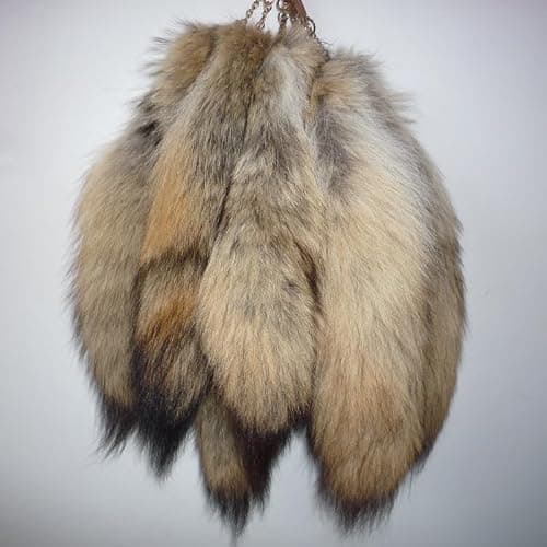 Fluffy Fur Wolf Tail Keychain Black Red Purple Fox Tail Key Chain Cosplay Toy Costume Keyring for Women thumbnail 4