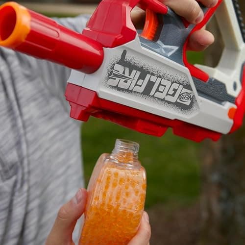 Nerf Pro Gelfire Mythic Full Auto Blaster & 10,000 Gelfire Rounds, 800 Round Hopper, Rechargeable Battery, Eyewear, Ages 14 & Up thumbnail 2