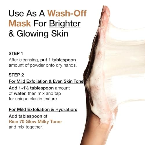 ANUA RICE ENZYME BRIGHTENING CLEANSING POWDER, Rice Mask, Ceramide, Gentle Face Wash for Brightening, Radiant Skin, Facial Cleanser for Dry Skin, Korean Skincare, Fragrance Free, 40g/1.41fl.oz. thumbnail 3