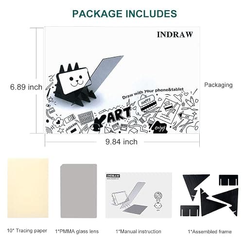 Optical Drawing Board Portable Image Drawing Board Tracing Drawing Projector Painting Board Sketching Tool with PMMA Lens for Kids, Beginners, Artists, etc thumbnail 8