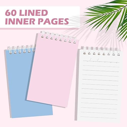 Ddaowanx Small Notebooks,3x5 Pocket Spiral Notepads With Lined Pages - The Perfect Little Mini Notebook to Stay Organized and Boost Productivity at Work or School (8, Delight Colors) - 8 - Delight Colors thumbnail 3
