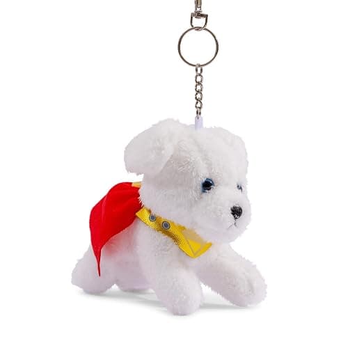 SalesOne Superman Krypto The Superdog Plush Keychain, Keyring Holder | Officially licensed, caped Krypto design, about 2 inches, metal lobster clasp secures to keys, backpacks or messenger bags thumbnail 2