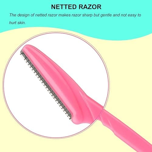 66 Eyebrow Razor and Face Razor for Women and Men, Eyebrow Hair Trimmer and Shaver with Protective Cover,Safe and Newbie Friendly thumbnail 3