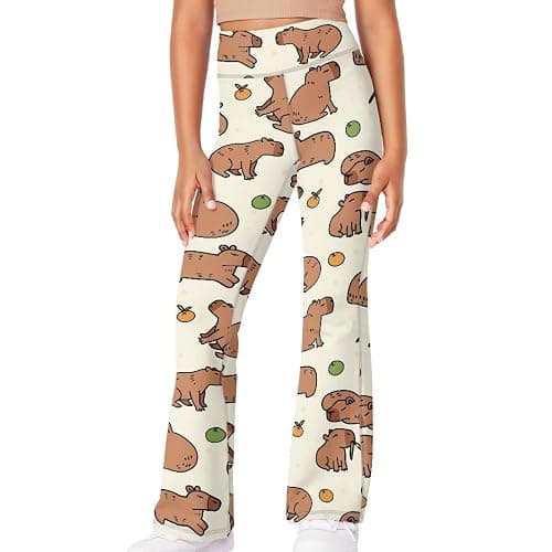 Ystardream Girls' Activewear Leggings Cute Flare Leggings for Girls Casual thumbnail 2