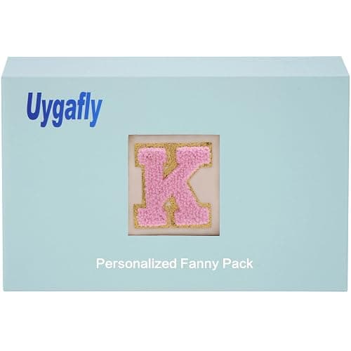 Uygafly Cross Body Bag for Girls & Women - Trendy Fanny Pack, Kids to Teen, Monogrammed Crossbody Bag | Cream thumbnail 8