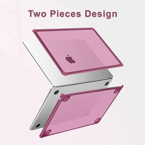 MOSISO Compatible with MacBook Air 13 inch Case 2025 2024 2023 2022 M4 A3240 M3 A3113 M2 A2681,Anti-Cracking Heavy Duty TPU Bumper Hard Case&Keyboard Skin&ScreenFilm for MacBook Air 13.6, Wine Red thumbnail 4