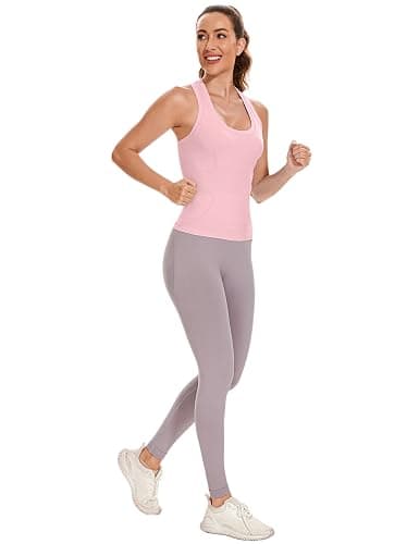 MathCat Workout Tank Tops for Women Sleeveless Gym Tops Seamless Racerback Athletic Yoga Shirts thumbnail 5