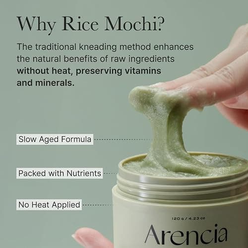 Arencia Rice Mochi Facial Cleanser Gift Set, 6 Varieties, 0.52 oz each - travel size, Korean skin care, holiday gift set, Stocking stuffers thumbnail 6