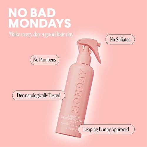 MONDAY HAIRCARE SMOOTH Heat Protectant with Keratin – 6 oz for a Smooth, Polished Finish(Pack of 2) thumbnail 6