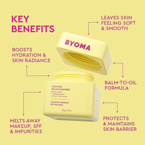 BYOMA Melting Balm Facial Cleanser (60g) Buttery Soft Cleansing Balm, with Barrier Lipids - For a Nourished, Hydrated Skin Without Oily Residue, Vegan thumbnail 3