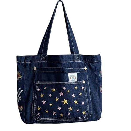 Ethbox Cowboy Aesthetics Women's Handbag, Large Capacity Work Bag, Y2K Bag - Image 1