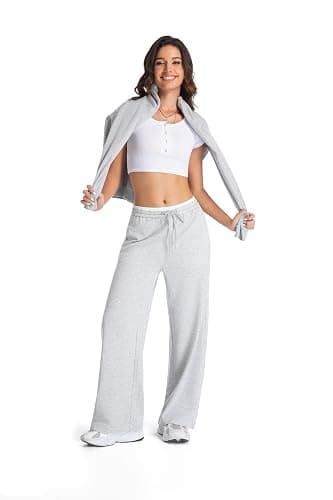 EG CHRIS G Womens Sweatpants Mid Waist Drawstring Baggy Wide Leg Pants Casual Trousers Jogger Pants with Pocket thumbnail 5